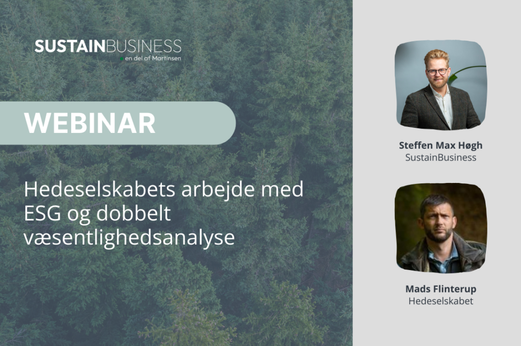 Webinar Hedeselskabet dobbelt væsentlighedsanalyse